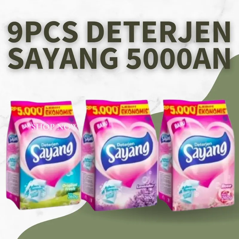 9PCS DETERGENT SAYANG 5000AN 0