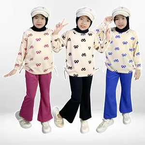 Setelan Celana Anak Valencia GOGOFASHION 845 Bahan Knit Japan Tali Serut Samping