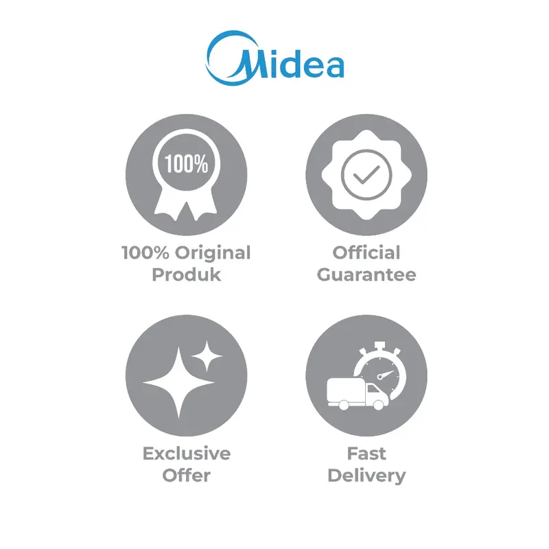 Kompor Induksi Midea / Midea Induction Cooker - Midea - C16-RTY1619-BK - (Gratis Panci / Free Pot) 5