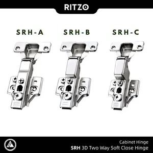 RITZO | SRH 3D Neo-Buffer Two Way Soft Close Hinge | Engsel Sendok Kabinet 35mm