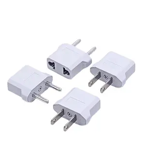 AEBRAND STEKER COLOKAN LISTRIK CONVERTER ADAPTER TRAVEL EU US TO JAPAN TAIWAN EUROPA - STEKER SAMBUNGAN CARGER HP - Over Steker Gepeng ke Bulat Colokan bulat - Over Steker Adaptor Colokan sambungan Listrik Gepeng ke Bulat oversteker EU to US  US TO EU