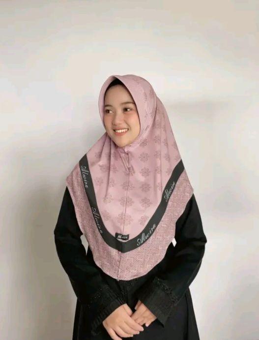 Product Introduction of Alwira Hijab Instan Motif Printing Naila Jersey Premium Ukuran M - Wanita, Kerudung, Dewasa, Muslim Nyaman Stretch Lembut Pad 5