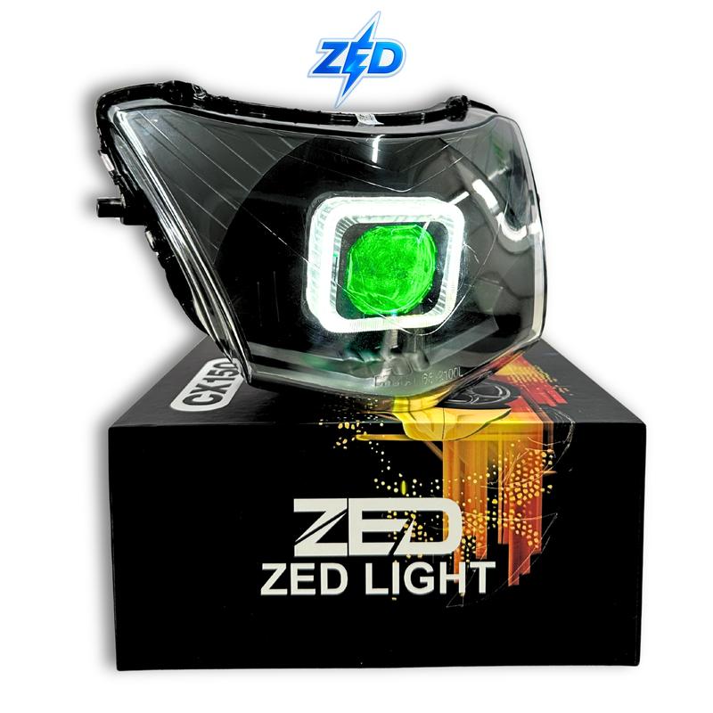  Bộ Pha Đèn Độ Sẵn Bi Cầu 1.5 ZED LIGHT Lắp Xe Máy Wave A S RS  - 48W Ánh Sáng Siêu Mạnh Sắc Nét Pha Màn Chập 