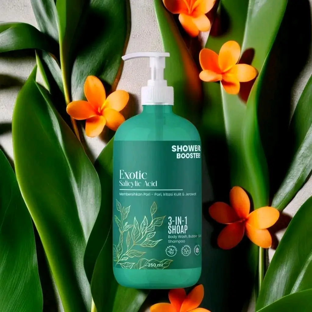 Leeva Sabun Exotic Acne 250ml - sabun Mandi kulit sensitif, mengatasi jerawat dan panu Membersihkan