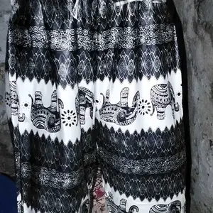 Celana Mihu Mihu Gambar Gajah Thailand Viral Model Kulot Cewek dan Cowok Ukuran Standar Dan Jumbo