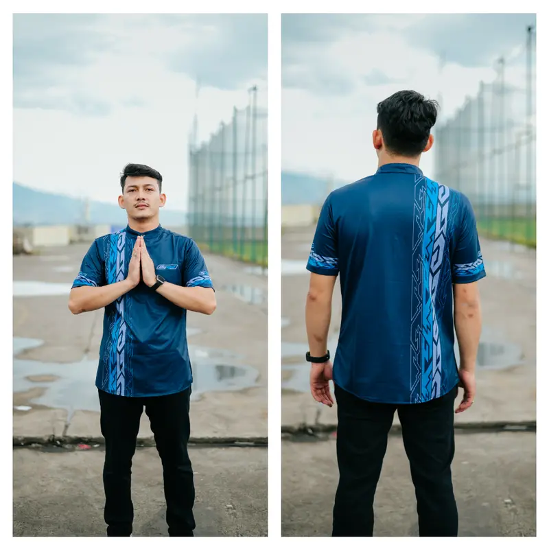Rollingspeed - Koko Jersey Black - Jersey Lengan Pendek Baju Motif 4