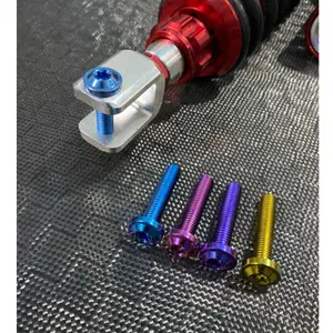 Baut Titanium Shock Belakang Matic (Harga Satuan) model Big Head original vietnam Motorcycle