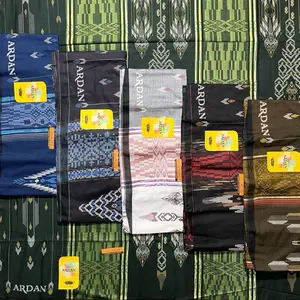 Sarung Ardan Songket Timbul Rayon Asli Super Premium Dus Kuning Motif Kds