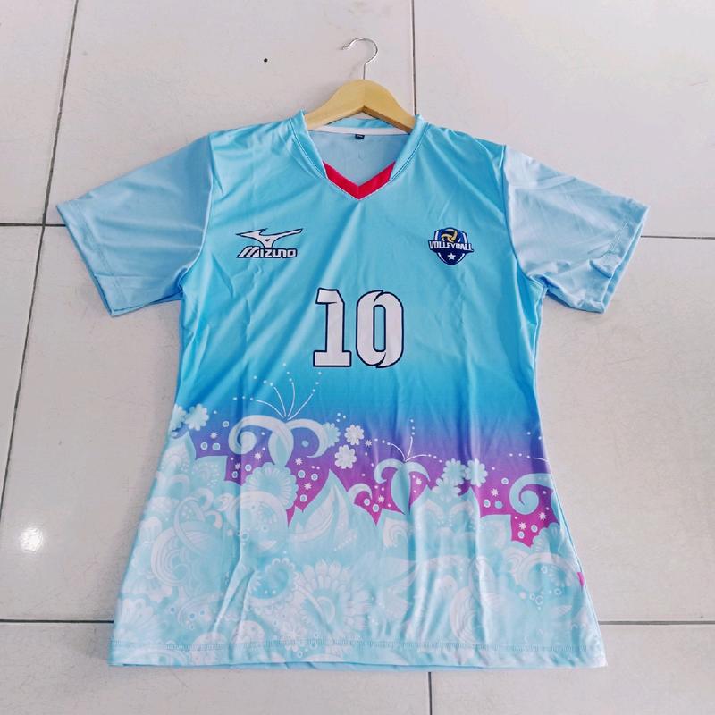setelan jersey volly wanita batik terbaru 2025 printing Olahraga Olahraga 2