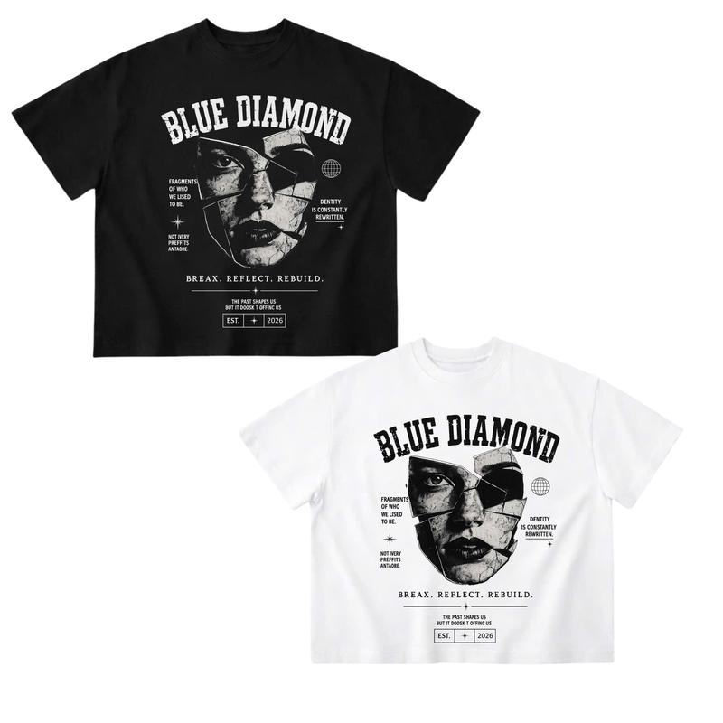 Áo Thun "BREAX" cotton BLUE DIAMOND UNISEX