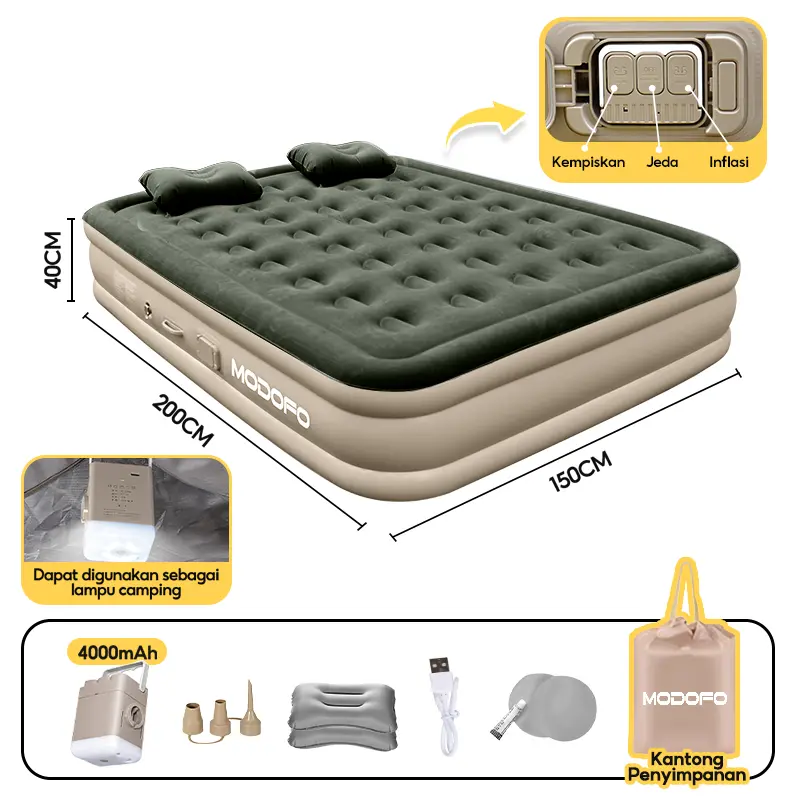 2-4 orang (Green dua lapisan)