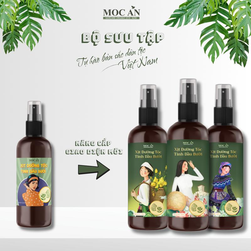 X5BT120M - Combo 5 Chai Xịt Tinh Dầu Vỏ Bưởi Da Xanh Mộc Ân Haircare 120ml Hỗ Trợ Giảm Rụng, Mọc Tóc Chăm Sóc Tóc