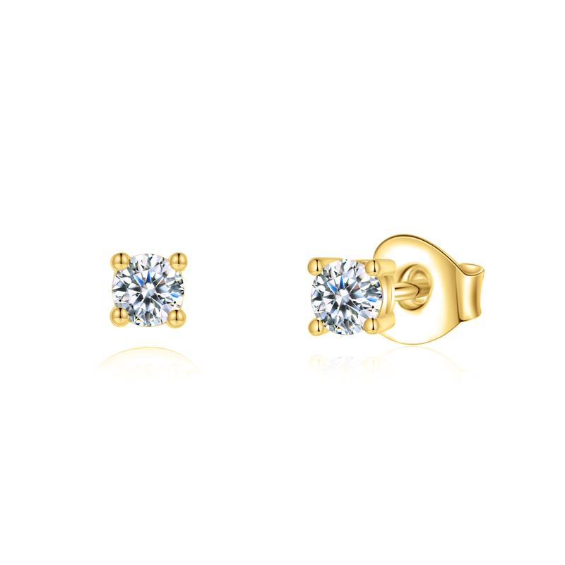 Monroe Solitaire Stud Earrings [The Starry Co.]