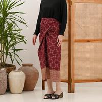 Gambar NONA RARA - Lilit Skirt Garut Red P0474, Rok batik wanita modern - ALL SIZE dari Nona Rara Batik Kota Administrasi Jakarta Timur 1 Tokopedia
