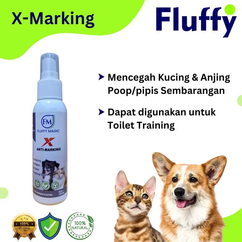 X-Marking Fluffy Pencegah Kucing & Anjing Kencing/buang Air Sembarang