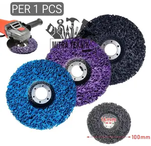 Amplas Strip dan Clean Disc 4 Inch Perontok Cat Karat Mata Gerinda Paint Remover  Disc Penghapus Perontok Pembersih Cat