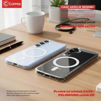 Gambar COPPER Acrylic Clear Magsafe Case Kompatible Untuk - Samsung S26 / Plus / Ultra - Case Clear Magsafe ( Support Wireless Charging ) - Samsung S26 dari Copper.Medan Kota Medan 4 Tokopedia