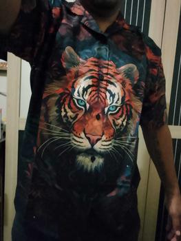 Product Review of Baju KEMEJA KEKINIAN PRIA WANITA DOWEAR MOTIF HARIMAU HIJAU 251 Printing from M**z E**r 1