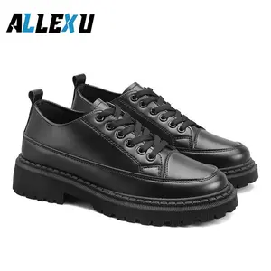 ￼SEPATU PANTOFEL FORMAL PRIA DOCMART KASUAL TERBARU SEPATU KULIT FANTOFEL OXFORD HITAM Karet Shoes