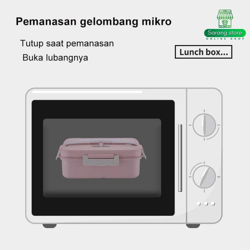 Tempat Makan Kotak Bekal Anak Sekolah TK SD Perempuan Laki Laki Lunch Box Set Tas Karakter Botol Minum Anti Tumpah 4
