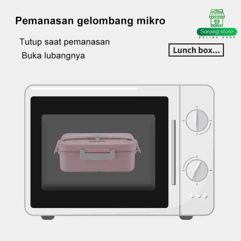 Tempat Makan Kotak Bekal Anak Sekolah TK SD Perempuan Laki Laki Lunch Box Set Tas Karakter Botol Minum Anti Tumpah 4