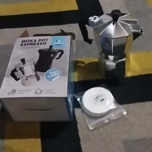 One Two Cups Moka Pot Espresso Coffee Maker Stovetop - JF112 teko kopi