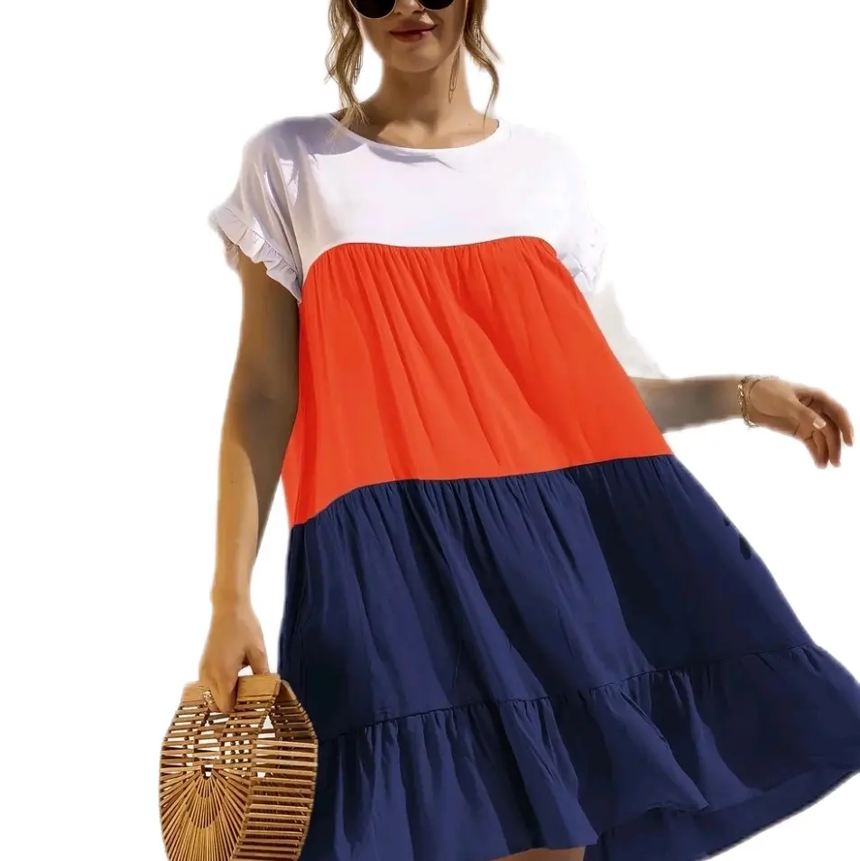 Colorful Fun Summer Dress - Loose-fitting (8 Colors)