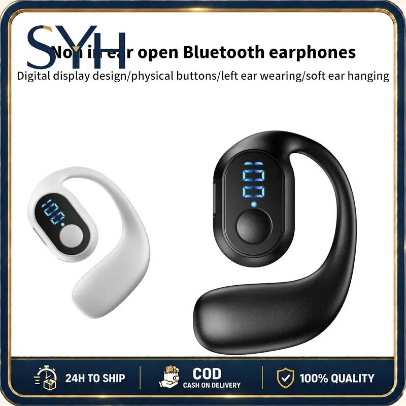 Wireless tai nghe với màn hình hiển thị kỹ thuật số với microphone handsfree…
