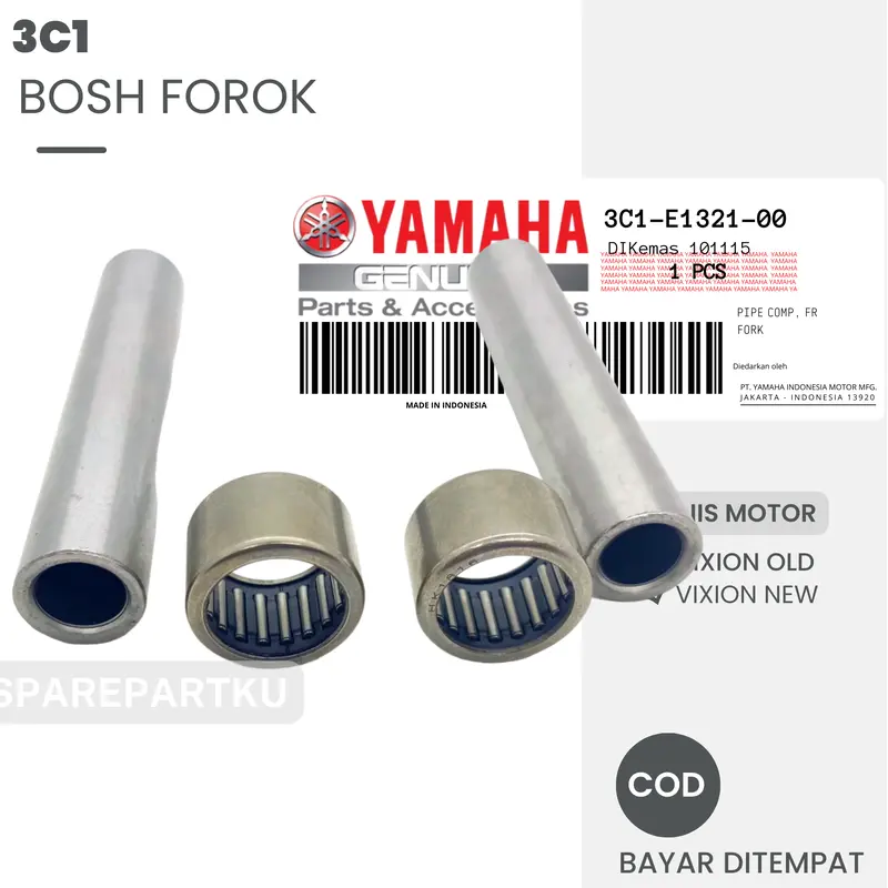 3C1 BOSH FOROK, VIXION OLD, VIXION NEW/ ARM/ BOS/ ARAM/ AREM/ BUSHING/ LENGAN AYUN SWING/ FORK/ 0