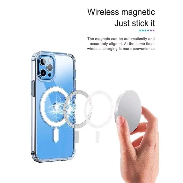 Case Casing For Oppo RENO 13 13F 4G 5G MAGSAFE TPU CLEAR KORI Magnetic Wireless Transparan Softcase Silicone. 1