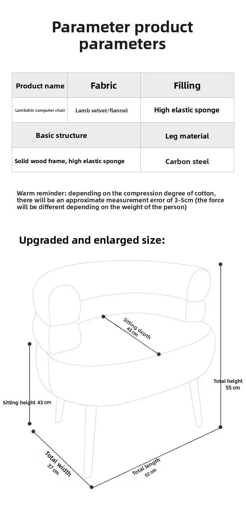 Mokiki Kursi Ruang Ganti Rias Sofa Kafe Restoran Bantalan Empuk Desain Sederhana Nyaman Dekorasi Rumah Serbaguna