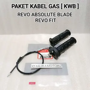 PAKET KABEL GAS [ KWB ] HONDA REVO ABSOLUTE BLADE REVO FIT KARBU CARBU THROTTLE CABLE GAS HANDPAD RUMAH GAS HIGH QUALITY KUALITAS TERJAMIN