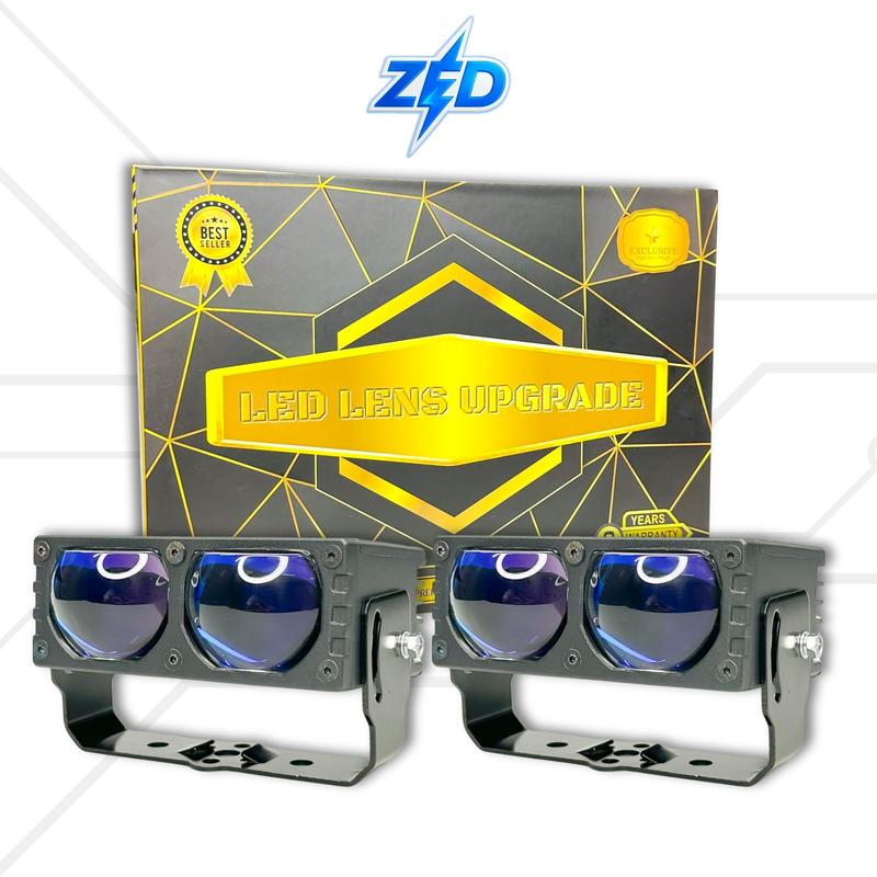  Đèn Gầm Dạng Rời CX2 Pro ZED LIGHT Lắp Oto Xe Máy Xe Tải - 65W Có Pha Màn Chập Chiếu Xa 200m Ánh Sáng Trắng 5500K Chống Nước IP68 - Đèn LED 