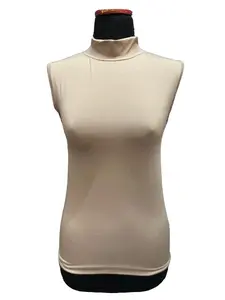 DAHLIABUTIK.ID - Manset yukensi  Wanita Kerah Turtle Neck Spandex Balon Super - Panjang, Kaos Atasan Bra Top Dalaman Hitam Tank Singlet Basic Polos Baju Variasi