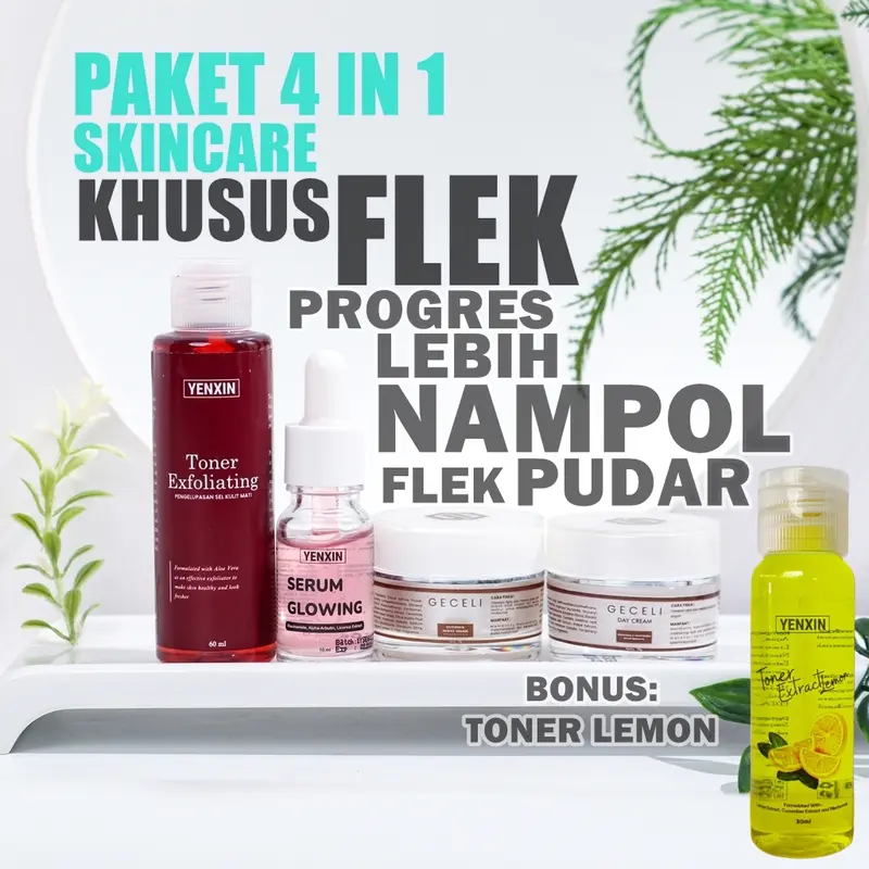 YENXIN Toner Exfoliating Khusus Flek Pengelupasan Sel kulit Mati Darkspot, Melasma Hiperpigmentasi Noda BIntik Hitam Wajah Bekas Jerawat Pemutih Kulit Kusam Susah Putih 1