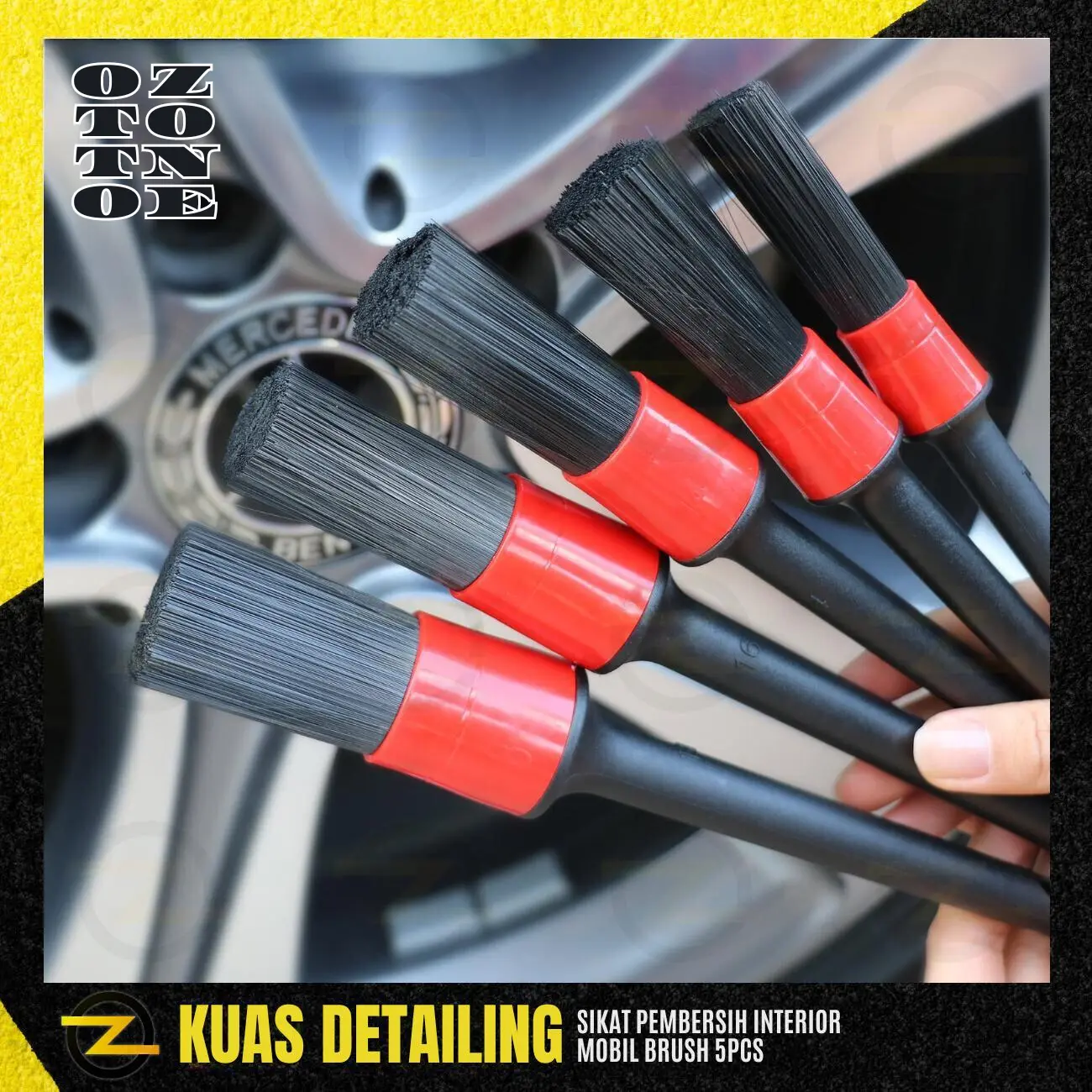 Sikat Kuas Detailing 5pcs / DETAILING BRUSH CAR 5 IN 1