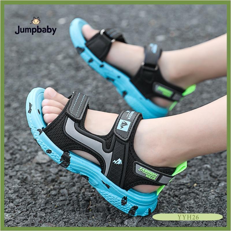 Spesial Ramadhan - Y26 Sandal Anak Laki-laki Sandal pendakian Lindungi kesehatan jari kaki anak-anak laris manis Anti selip Busana Sandal velcro Anti selip dan tahan aus Penutup velcro untuk memudahkan pemasangan dan pelepasan nyaman Fashion 4