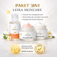 Gambar Leika Skincare Paket 3 in 1 Glowing Day Cream & Night Cream Facial Wash Toner BPOM Krim Penghilang Flek Hitam Mencerahkan Anti Aging Pelembab Muka - Paket 4 in 1 dari Pure Life Beauty Kota Cirebon 1 Tokopedia