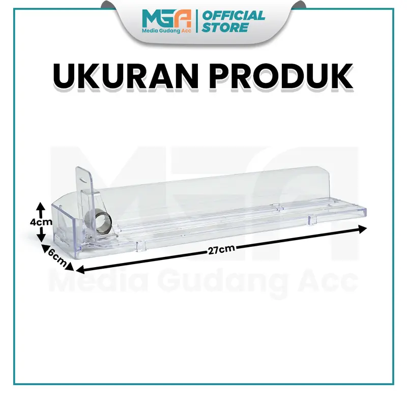 Pusher Akrilik Display 6 Set untuk Rak Produk Minimarket 1