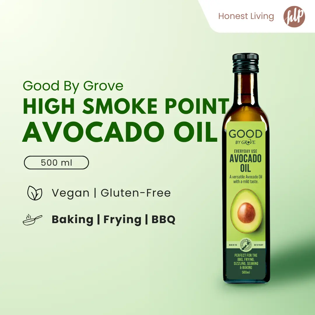 GROVE Everyday Use Avocado Oil for Cooking (500ml) - Perfect for BBQ, Frying, Sizzling, Searing, and Baking