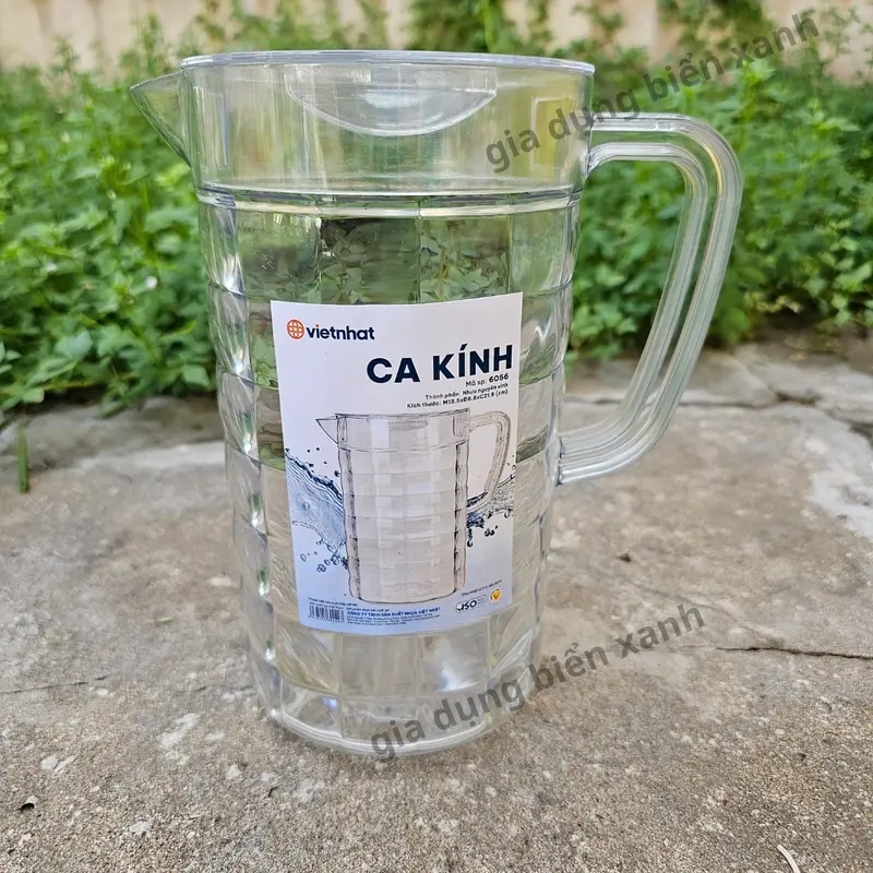 Combo 2 ca kính 1.8 lit nhựa nguyên sinh Việt Nhật chịu nhiệt từ 0-60 độ C 5