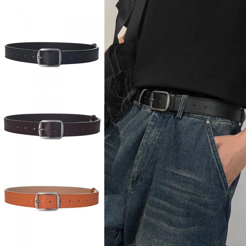 Thắt Lưng Khóa Chốt, Thời Trang Nam, Phong Cách Hàn Quốc Ins, Thích Hợp Cho Nam Và Nữ Trẻ Trung, Thiết Kế Đơn Giản, Dễ Phối Đồ