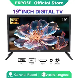 Expose TV Digital 19 Inch LED FHD 1080p Televisi Dolby Audio VGA HDMI Garansi 3 Tahun Kualitas Tinggi
