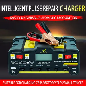 Pengisi daya baterai mobil 112v24v pengisi daya cepat daya tinggi sepeda motor perbaikan pulsa cerdas lintas batas