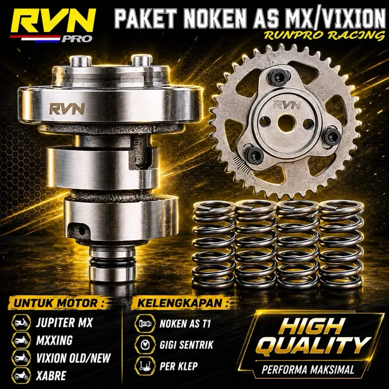 PAKETAN NOKEN AS RVN RACING CAM JUPITER MX VIXION MXKING MXKING R15 OLD ...