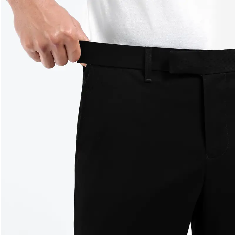HEYMALE FINEST CORD REGULAR PANTS CELANA PANJANG PRIA JET BLACK 2