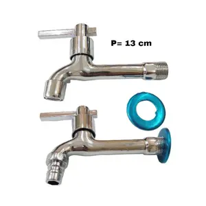 Keran Air Kran Air Mesin Cuci Wastafel Panjang Stainless Steel Tembok Cabang Rumah Dapur Minimalis Minimalis