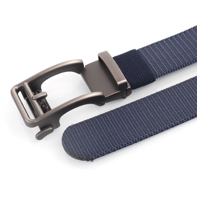 Product Introduction of Canvas belt men&#39;s automatic buckle belt young and middle-aged business casual versatile Korean style trendy student military training belt 12