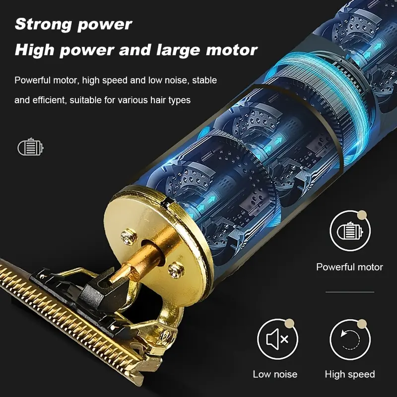 Alat Cukur Elektrik Hair Clipper Trimmer T9 / Cukur Vintage T9 Alat Cukur Hair Clipper Jenggot Kumis Rambut 7