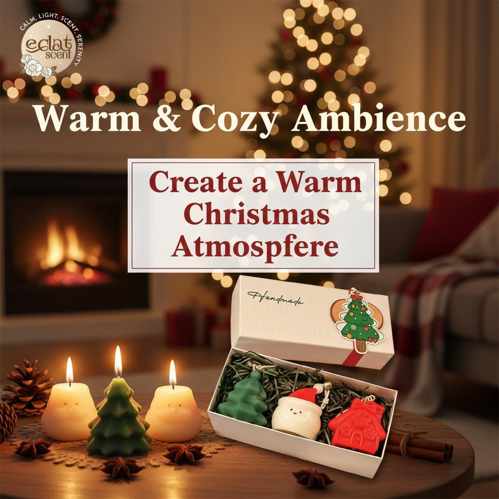 Eclat Gift Set Lilin Aromaterapi Natal Santa & Snowman | Christmas Candle Box ES032